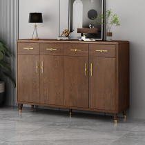 New Chinese Shoe Cabinet Doorway Large Capacity Hyun Guan Cabinet Solid Wood Frame Containing Lockers Brief Door Hall Cabinet
