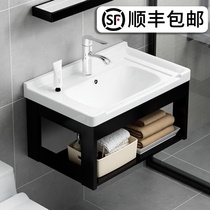 Small toilet wash table 2021 New Net red sun style integrated face wash basin light luxury Nordic style
