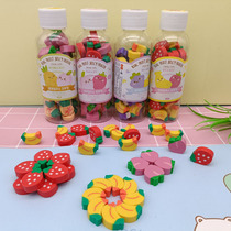 Yiteng creative cartoon cute primary school student fun fruit shape mini eraser toy Super Cute kindergarten