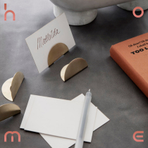 ho me spot Danish ferm LIVING brass seat card holder with card gift 4 pieces in