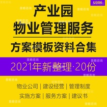Industrial Park District Property Management Services Program Property Company Operation Construction Financial Management System Culture Industrial Park Service Implementation Plan Property Management Proposal Template Information