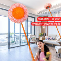  Mopping mop car wash mop telescopic rod wall mop ceiling dust removal hair duster lazy mop cleaning tool
