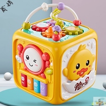 Baby toys for more than 6 months shou pai gu children pai pai gu hexahedral puzzle music baby early childhood charging