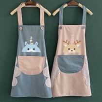 Apron women waterproof and oil-proof kitchen labor insurance clothing home erasable hand dust clothing New Fashion cooking work men