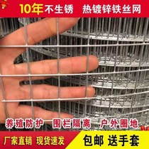 Wire mesh fence net galvanized welded wire mesh rat anti-snake network chicken and goose fish pond fence
