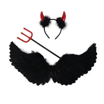 Wings props cos angel feathers little devil elf photo butterfly back ornaments adult fairy Halloween match