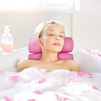 Bathtub pillow 3D bathtub pillow non-slip with suction cup Press touch pillow Bathtub cushion non-slip household bathtub bath bucket