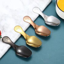 Home creative 304 stainless steel teaspoon thick ice shovel grain shovel dried fruit shovel new tea spoon tea tools