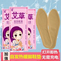 Wormwood self-heating insole female warm foot patch can walk in winter one-time charge-free heating insole warm foot patch male