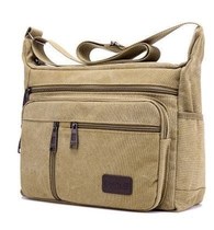 Electrician bag canvas wear-resistant work thickened hardware shoulder electrician tool bag small crossbody shoulder portable