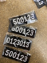 Weaving label logo clothing accessories badge number number number pasting badge area card quantity favorable