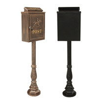 European-style decoration large retro villa door mailbox outdoor household vertical floor rainproof pastoral box mailbox
