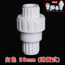 PVC check valve water supply pipe check valve plastic check valve down pipe valve fittings 25 pipe fittings 32 50 75