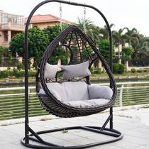 Double hanging chair balcony leisure chair rocking chair swing indoor hammock home lazy cradle chair outdoor hanging basket rattan chair