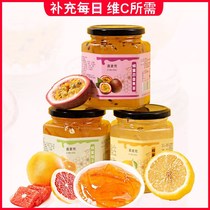 Collection send spoon honey grapefruit tea passion fruit lemon fruit tea brewing drink jam 500g jar