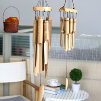  Home Good Chinese Bamboo Wind Bells Hanging Accessories Creative Accessories Handmade Bamboo Wind Bells Bamboo Tea Room Hotel Decoration