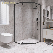 Santa Lea Shower Room Extremely Narrow Brick Stone Shaped Toilet Bath separated door bathroom glass Push Ramen dry and wet separation