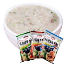 Student Congee Breakfast Porridge 400g bagged 16 large bowls of instant porridge ribs seafood lean meat porridge meal replacement Porridge