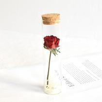 Rose real dried flower diy test tube specimen full of stars wishing bottle Bouquet decoration ornaments Teachers Day birthday gift