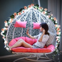 Hanging chair swing romantic double hanging basket rattan chair balcony Lazy Birds Nest rocking chair home hammock indoor rocking basket chair