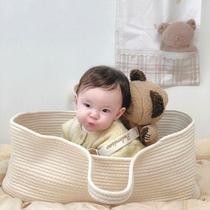 ins Korean baby carry basket sleeping basket newborn basket hand carrying basket car portable out baby cradle