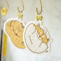 Cute wood pulp cotton dishwashing cloth oil-free kitchen absorbent cloth baby dishwashing cotton dishwashing towel sponge wipe