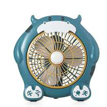 Cartoon fan mini student dormitory bed mute portable home office desktop fan