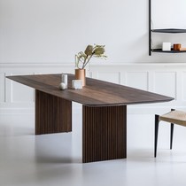 Nordic minimalist solid wood conference table Wai Feng creative table designer desk long table ash wood workbench