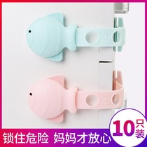 Drawers buckle Anti-baby Safe lock baby Child Protective drawers Lock Cabinet Door Refrigerator Cabinet moving door Anti-opening Child lock