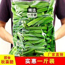 (Wild okra crispy) okra dried fruit and vegetable crispy ready-to-eat vegetables okra Net red snacks pure dehydrated crisps