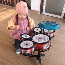 Drums childrens drum toys beginners beat percussion instrument large simulation jazz drum intellectual development puzzle