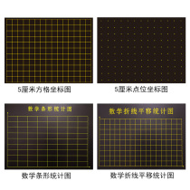 Magnetic Coordinate Map Teaching Soft Magnetic Sticker box Plot Line translation bar Statistical graph Magnetic sticker blackboard post mathematically magnetic sticker 5X5 pane 3x3 grid Arithmetic Lattice function coordinate XY axis