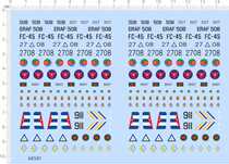 68591 Full plastic 1 72 Cuban aircraft aircraft national flag airplane paper model water sticker custom made