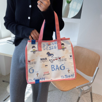 Out Fashion Moms Kits Mother & Baby Bag hand canvas Bag Baobao with a baby to go out for a great capacity Totbag