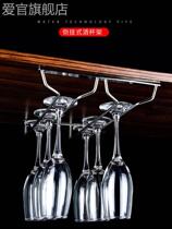 304 stainless steel red wine glass holder bronze gold goblet hanging cup holder wine cabinet hanger upside down hanging shelf