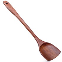 German Spina Date Wood Raw Lacquer Wood Shovel Non Stick Pan Wood Shovel Pan Shovel Long Handle Fried Vegetable Shovel Wood Special Pan Shovel Solid Wood Long