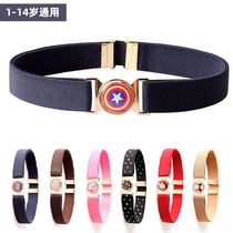 Childrens belt 25MM Childrens elastic tightness Cartoon Belt without undying pants Students Childrens Boy Girl Scout Training