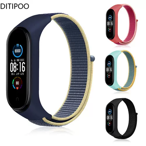 Nylon Strap For Mi Band 3/4/5/6 Bracelet Wristband Sports Br