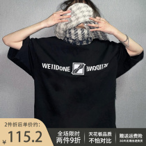 WE11DONE TRACK mirrors WELLDONE summer tide high street loose couple heavy short sleeve T-shirt men