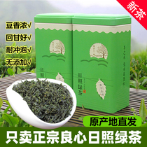 Authentic Rizhao green tea 2021 new tea spring tea bulk bag chestnut bean fragrant rich green tea one kilogram