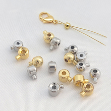 18K Золотое жемчужное ожерелье, браслет, скрепка, пряжка, пряжка, пряжка, шарик