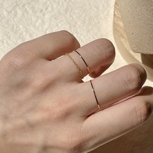 Не обесцвечивай! 0.5 мм Кольцо с тонким кольцом женская накладка 18 - каратное кольцо указательный палец кольцо хвостовое кольцо аксессуары