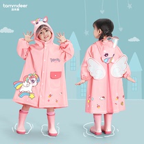 Childrens raincoat girls 2022 new kindergarten childrens rainwear suit for children baby kit full rain cloth
