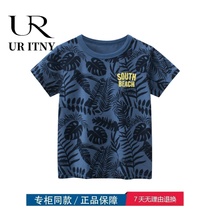 (30% discount area) Brand discount store to clear childrens clothing pure cotton round neck cartoon short sleeve t-shirt 9800