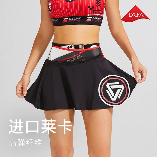 Спортивная летняя юбка, приталенный быстросохнущий комплект для спортзала, теннисная форма, для бега