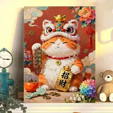 数字油画招财猫-数字油画招财猫促销价格、数字油画招财猫品牌- 淘宝