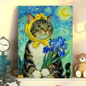 油彩画　猫 猫猫油画-猫猫油画促销价格、猫猫油画品牌- 淘宝