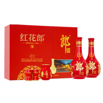 高級中国酒 紅花郎 10年（ホンファラン）53% 500ml 箱付き 红花郎10年整箱-红花郎10年整箱促销价格、红花郎10年整箱品牌- 淘宝