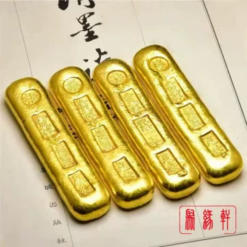 金條 風水縁起物 金貨 清国五帝【福祿寿喜財】銘 開運金元寶 Yahoo!オークション - 古銭 金貨 開運金塊 「寿喜」銘 美品 超激