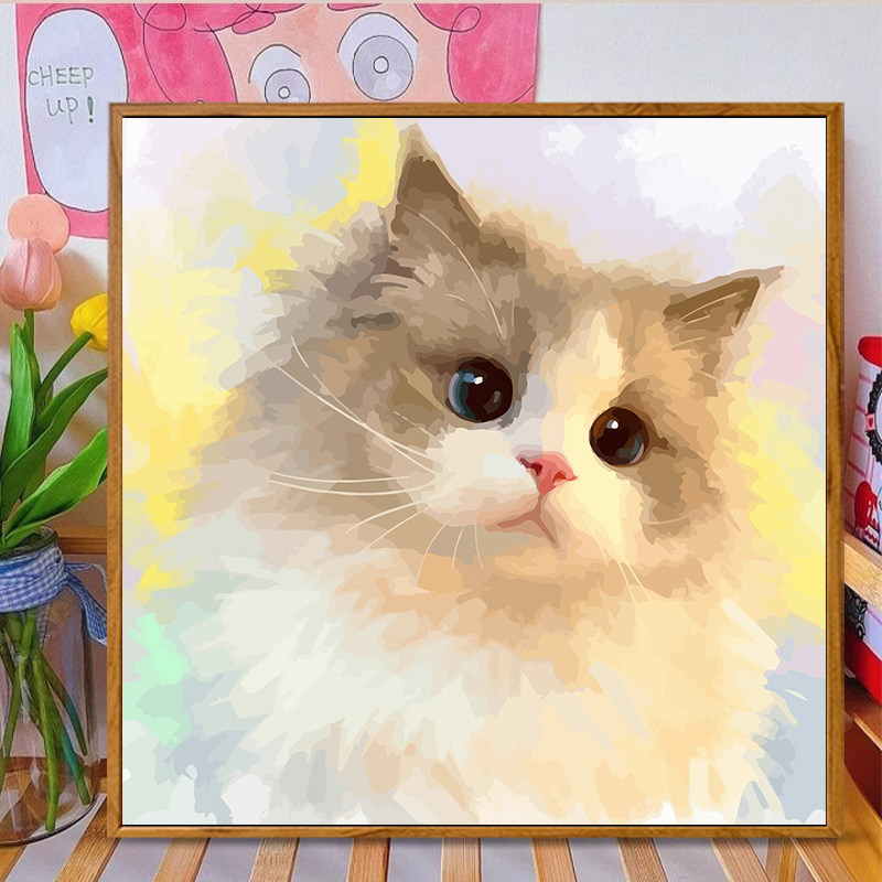 数字油画猫猫-数字油画猫猫促销价格、数字油画猫猫品牌- 淘宝